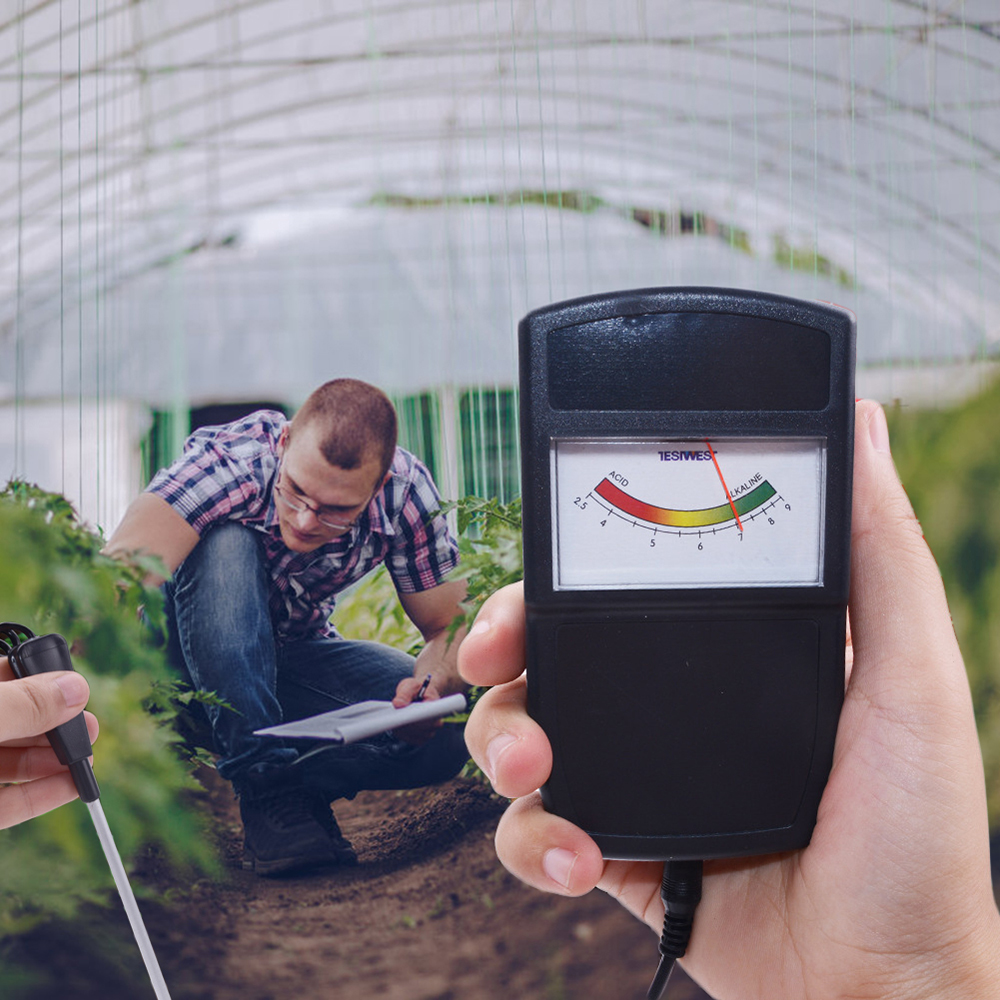 Bodemtester, ph-tester, sensor, ph-meetinstrument, wijzermonitor, wijzertype, zuur-alkalimeter voor tuin  d30