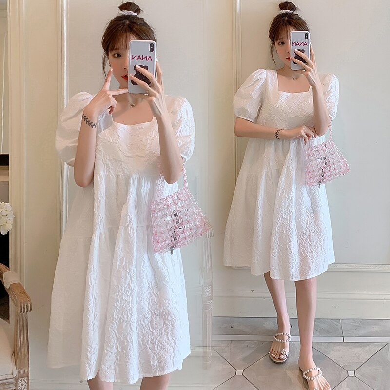055 # mutterschaft Kleidung Pflege Kleid Sommer EINE Linie Kleid für Schwangere Frauen Schwangerschaft Kleidung Stillen Kleid