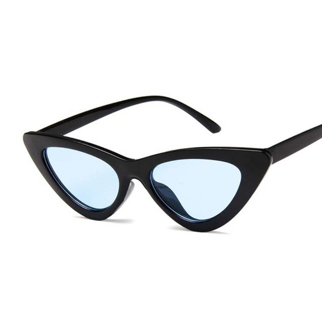 Gafas de sol Retro con ojo de gato para motocicleta, lentes de varios estilos para bicicleta, para exteriores, bicicleta de montaña deportiva, ciclismo: Black Blue