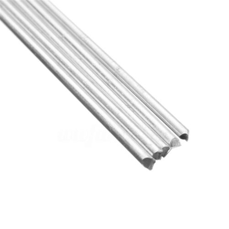 10Pcs Silver Aluminum Alloy Wire Brazing Repair Rods For Low Temp Gas/Argon/Aluminum Arc Welding 1.6/2mm 380-400degree 50cm