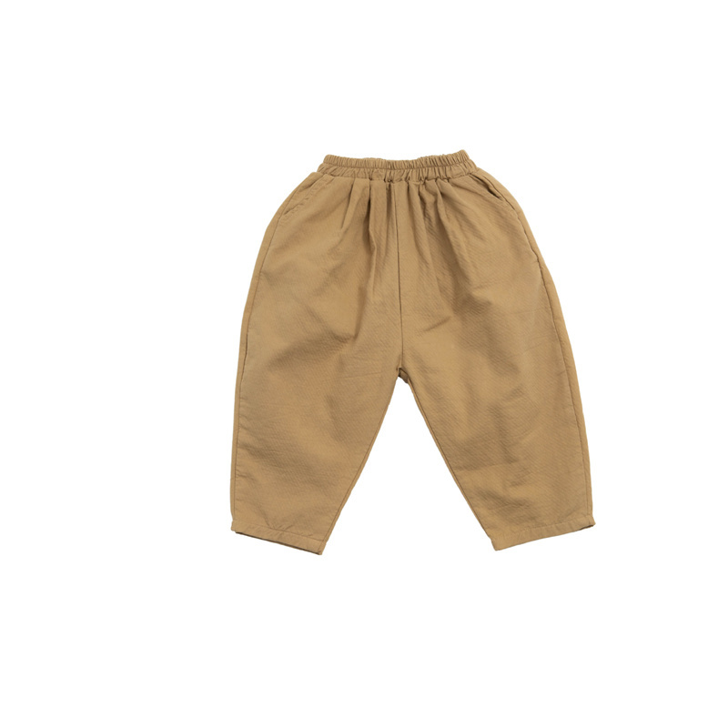 Herfst Jongens En Meisjes Gewassen Katoen Losse Casual Broek Kinderen Katoenen Zachte Alle-Match Casual Raap Broek 2-6Y