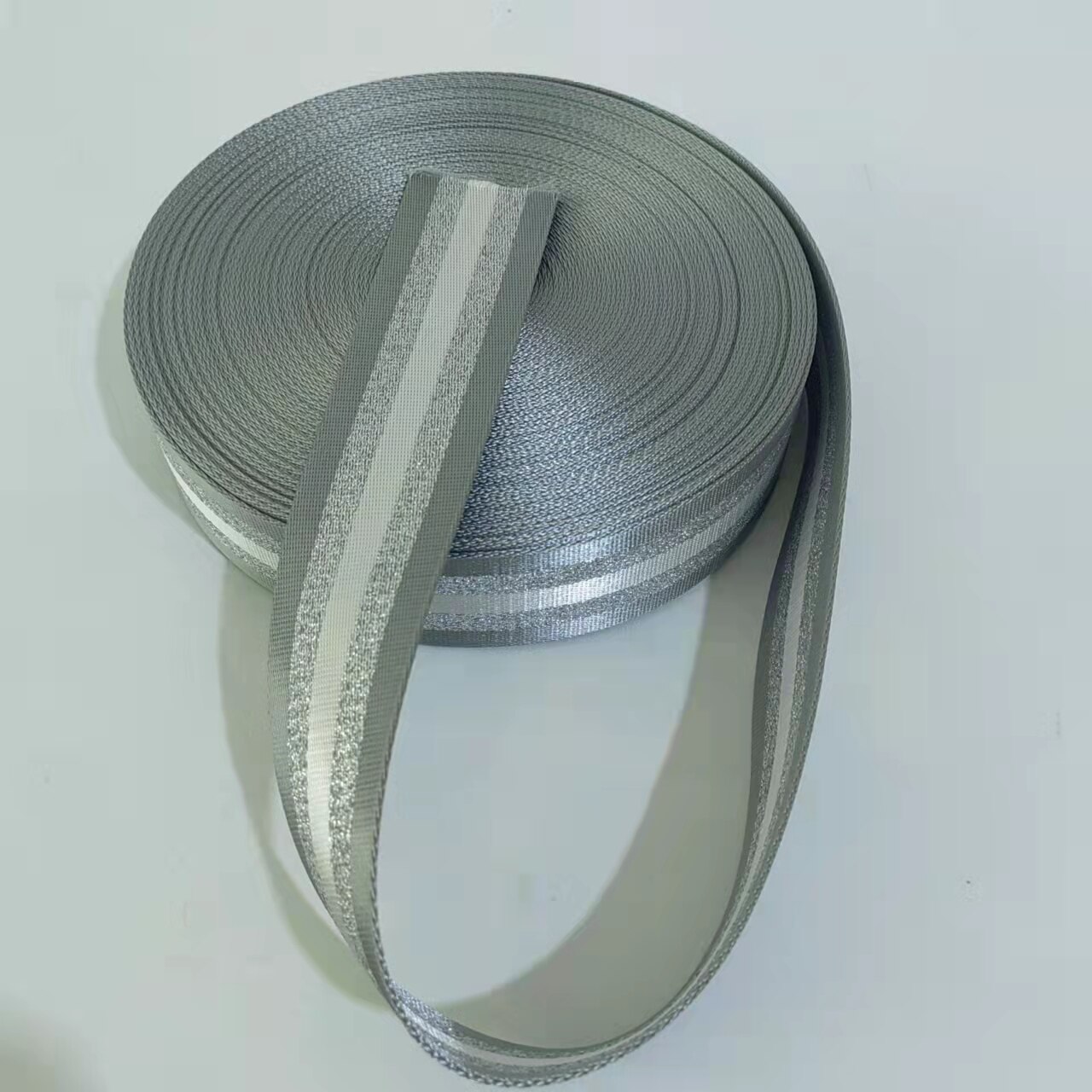 5-metrowa szeroka 5cm taśma saszetka do paska wstążka do tekstylia do DIY pasek ozdobny akcesoria do szycia: gray B
