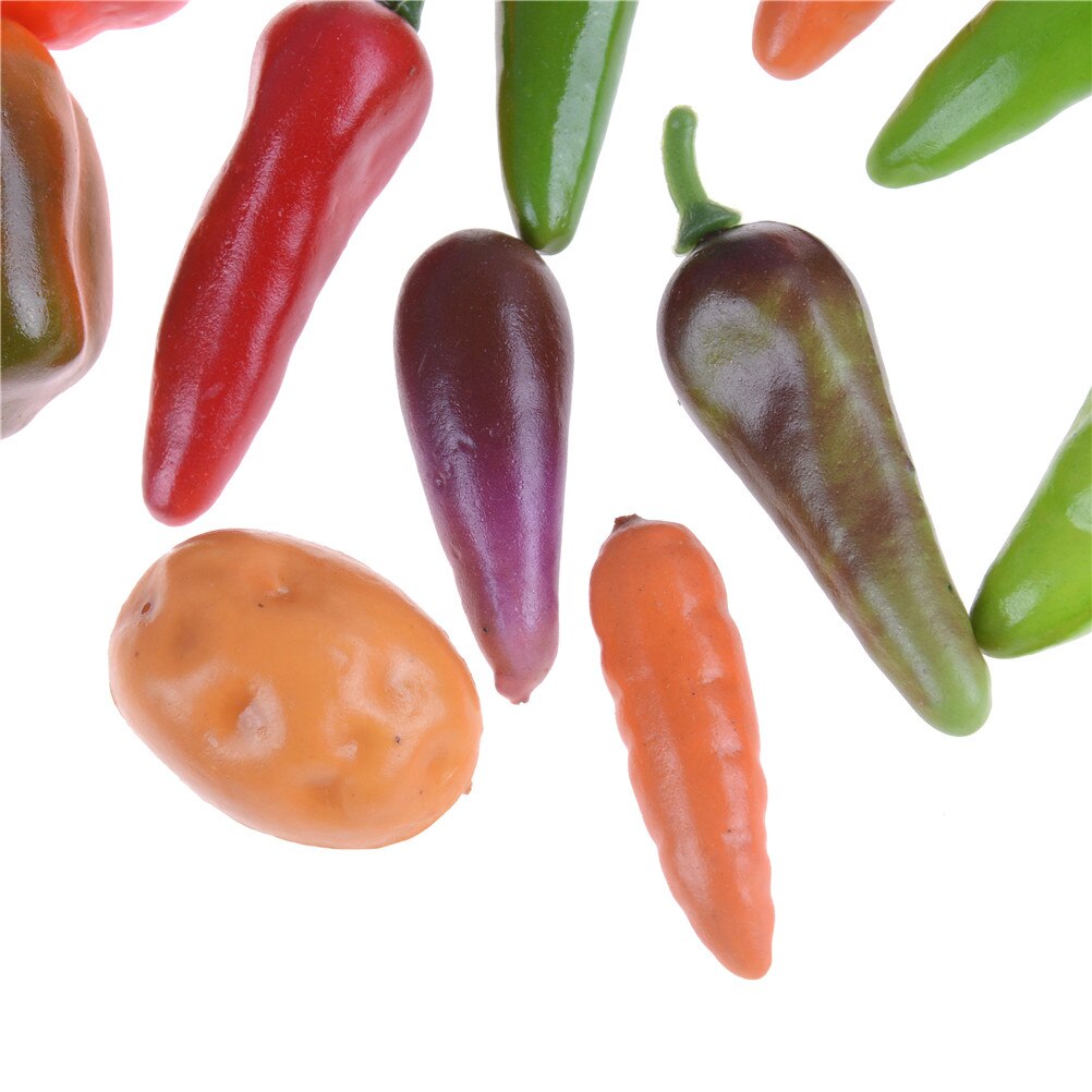 Ultime 10 pz/lotto Giochi Di Imitazione Giocattoli Cucina Giocattolo Schiuma mini Simulazione Artificiale Frutta E Verdura per I Bambini Casa di bambola