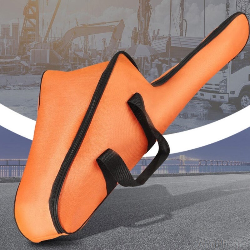 26*25*90cm motorsav bæretaske-orange kraftig vandtæt oxford motorsav bæretaske bærbare holdertasker  o01 20