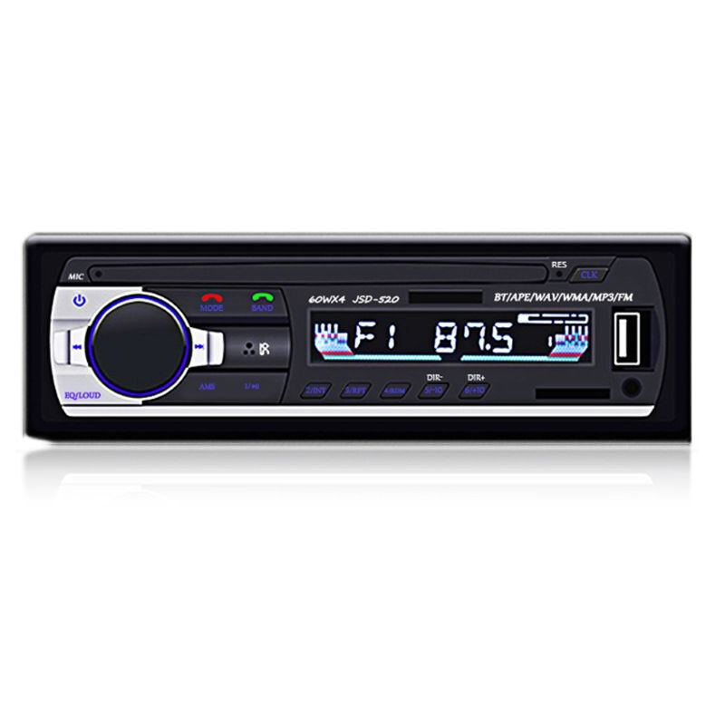 Bluetooth JSD-520 Autoradio 12V Car Radio Car Stereo Player Phone AUX-IN MP3 FM/USB/Radio Remote Control