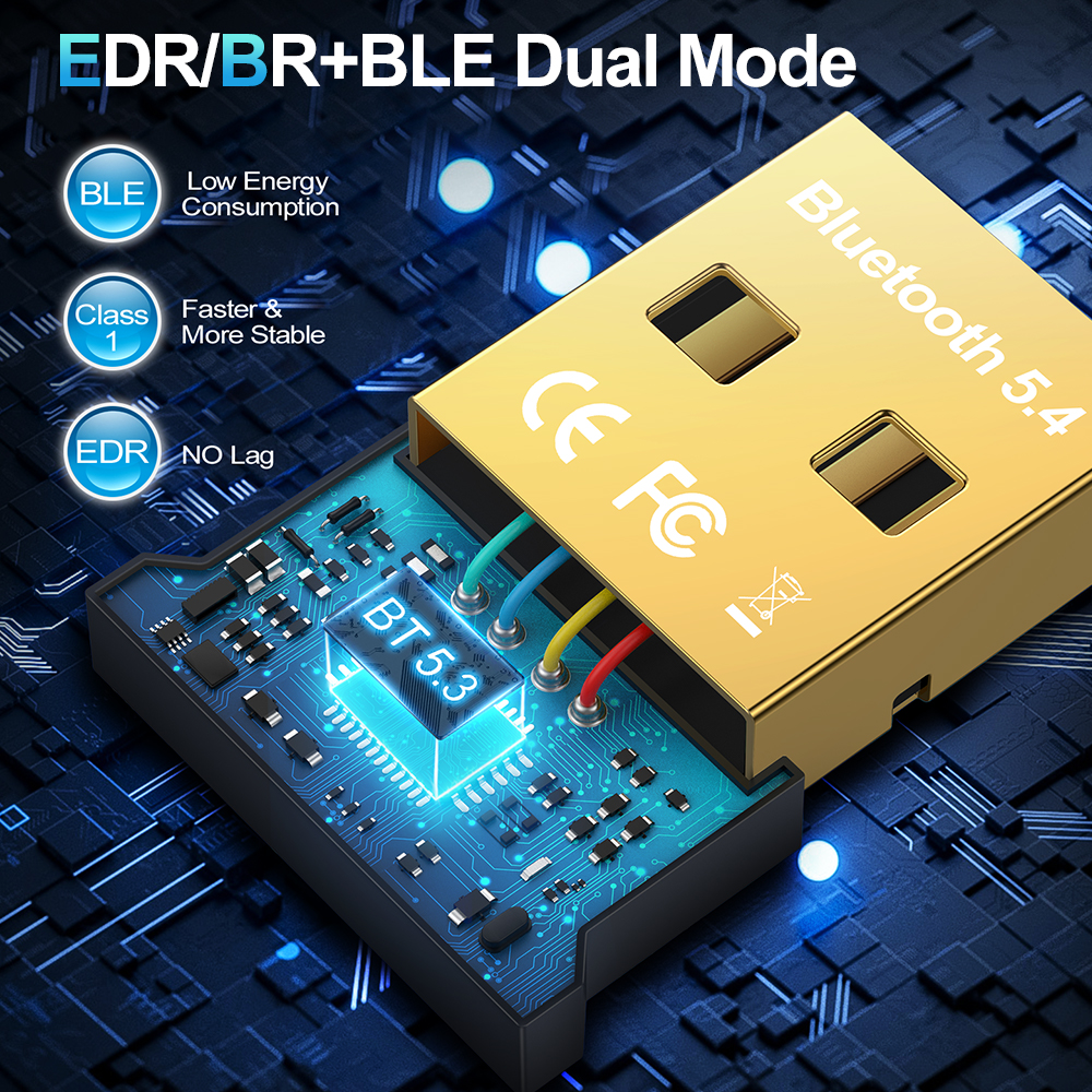 Zexmte USB Bluetooth 5,4 Adapter Dongle kabellos Audio- Absender Empfänger für PC Laptop Lautsprecher Adaptador bluetooth para pc