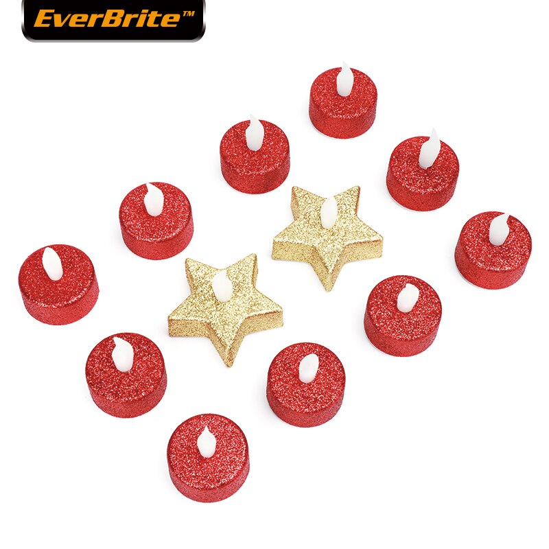 EverBrite 6PC LED Candles light Flameless Candles with Battery & Remote Control for Home Decoartion Party Wedding Xmas: 12PC