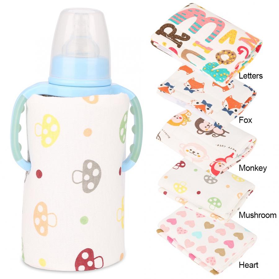 Usb bærbar mælkevandvarmer rejse klapvogn isoleret taske fodringsflaske baby pleje flaske varmere varmelegeme termostat opvarmet