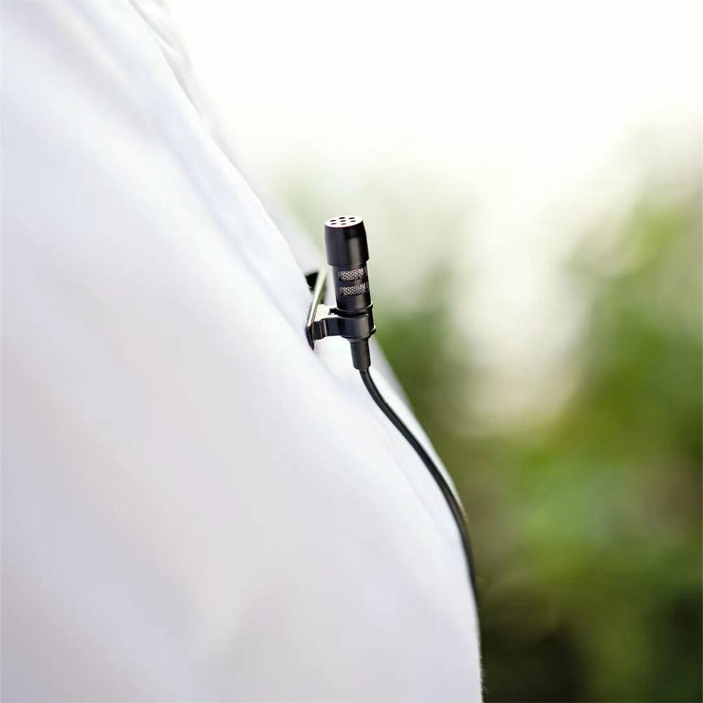 Czarny Lavalier klapa mikrofonu 3.5mm XLR 3-Szpilka XLR 4-Szpilka bezprzewodowy system z metalowy klips i szyby przedniej