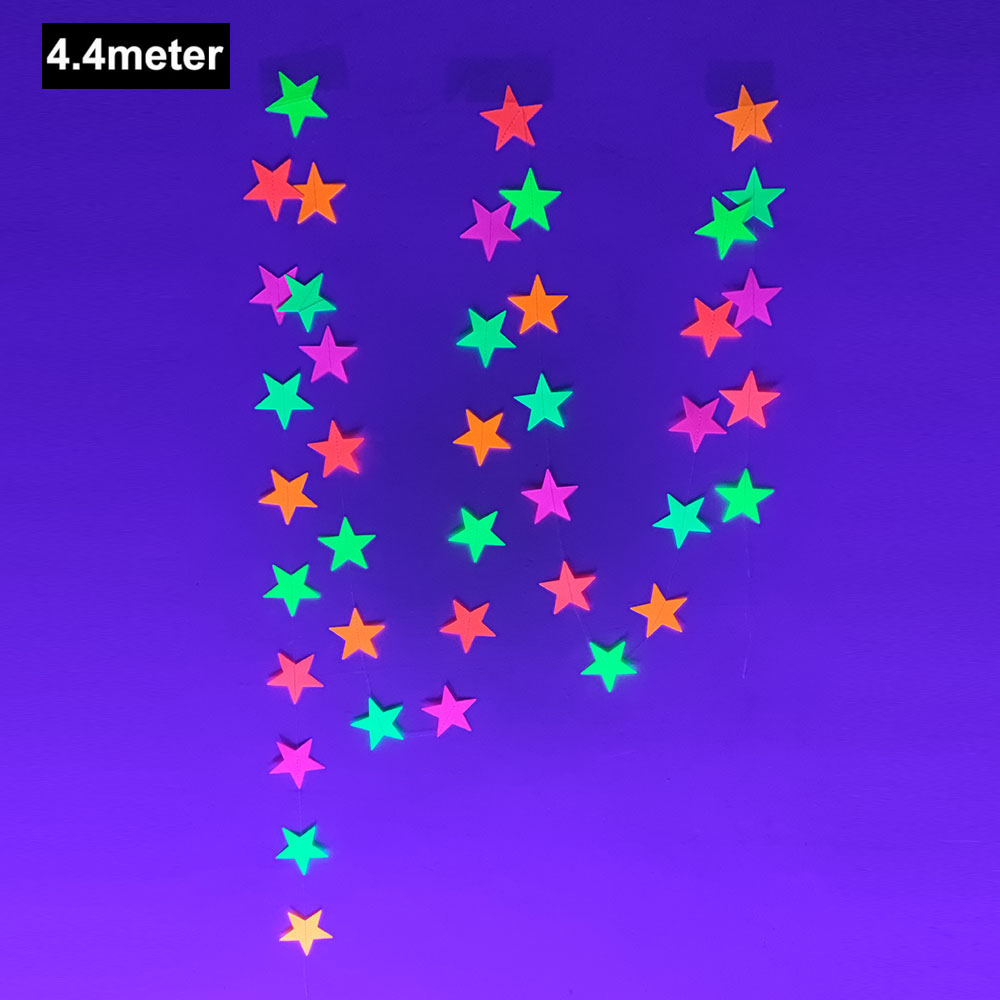 Świecące w promieniowaniu UV Zastawa stołowa Obrusy Kubki Talerze Baner Serwetki Słomki Balony Neonowe Świecące Materiały Urodzinowe