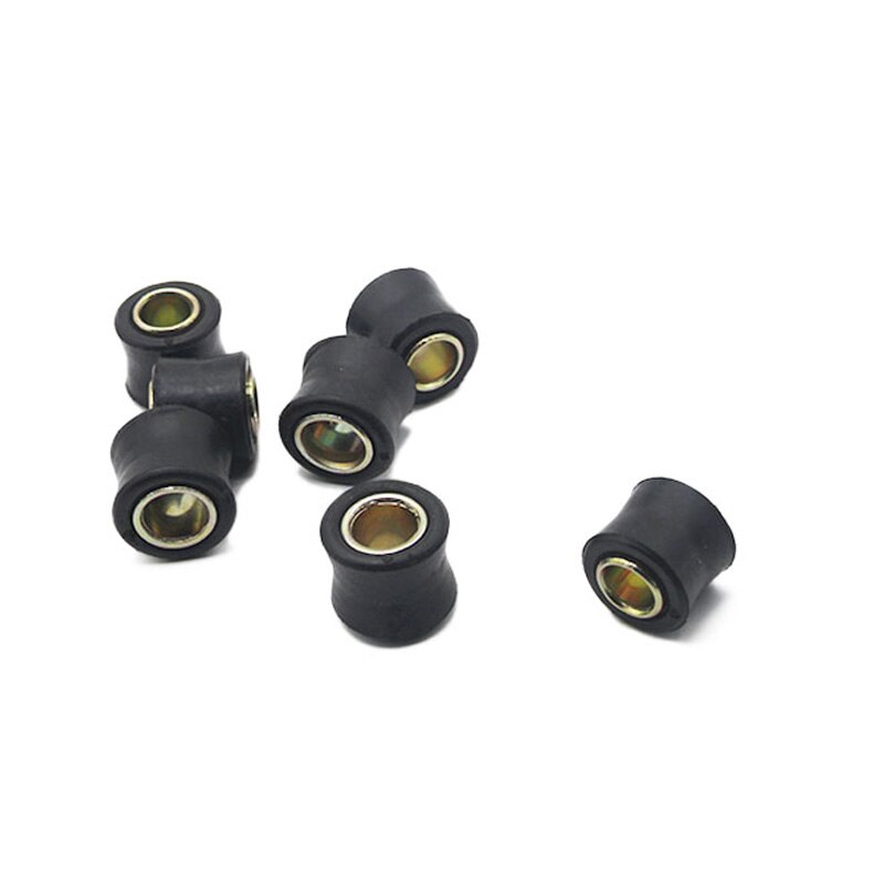 8pcs/lot Motorcycle Scooter Rear Shock Absorber Rubber Sleeve Cushion Rubber Ring 10mm 12mm Rear Shock Absorber Bushing