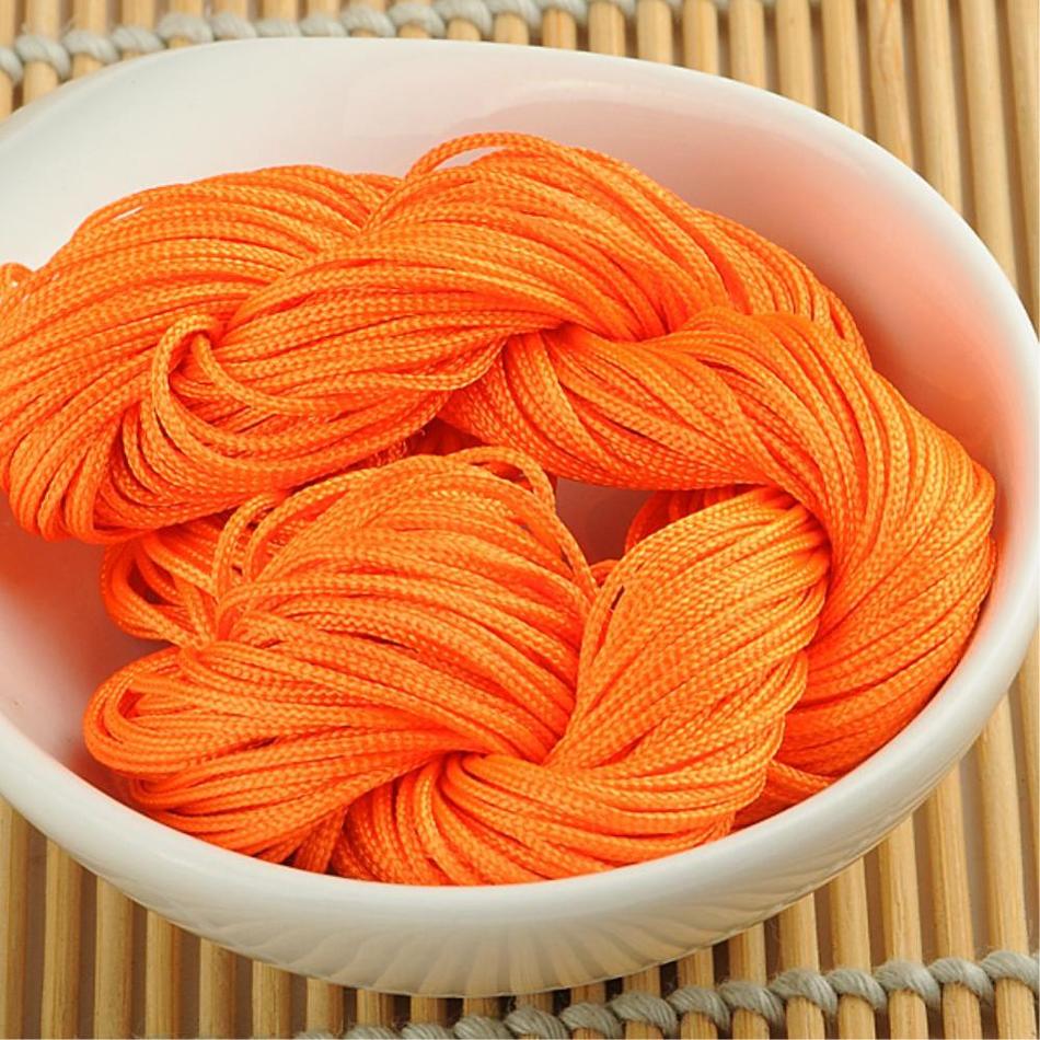 20M Shamballa Beads Bracelet Thread 1mm Polyester Cord Chinese Knot Macrame Rattail Cord For DIY Jewelry Findings: 13