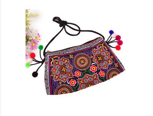 Prijs Vrouwen Borduurwerk Zak! Nationale Geborduurde Bloemen Zakken Een Schouder Messenger Vintage Handtas: 7