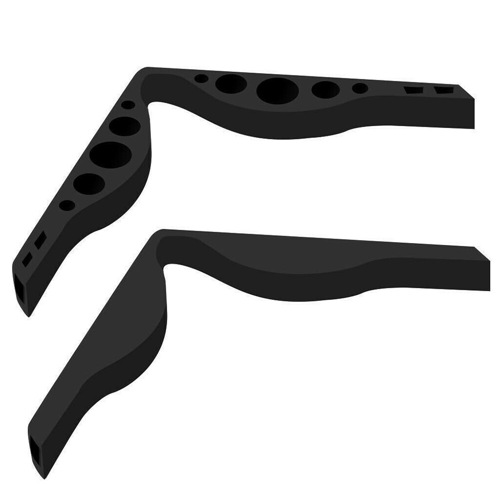 2Pcs Bril Anti-Condens Neusbrug Anti-Dropping Frame Gezicht Cover Apparaat Gezichtsmasker Neusbrug Accessoires: Black