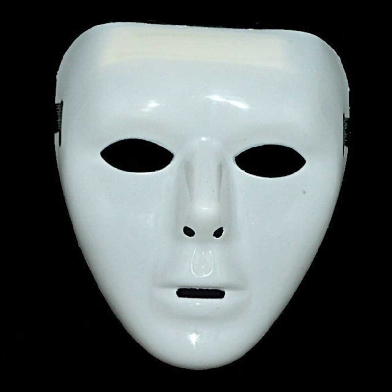Bricolage blanc masque pulpe blanc peint à la main masque personnalité créative libre masque