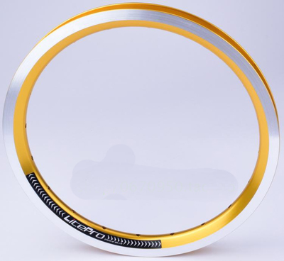 14-inch aluminium vouwfiets dubbele 20-gat Velg Zilver Zwart Rood Geel Blauw kan kiezen: Yellow