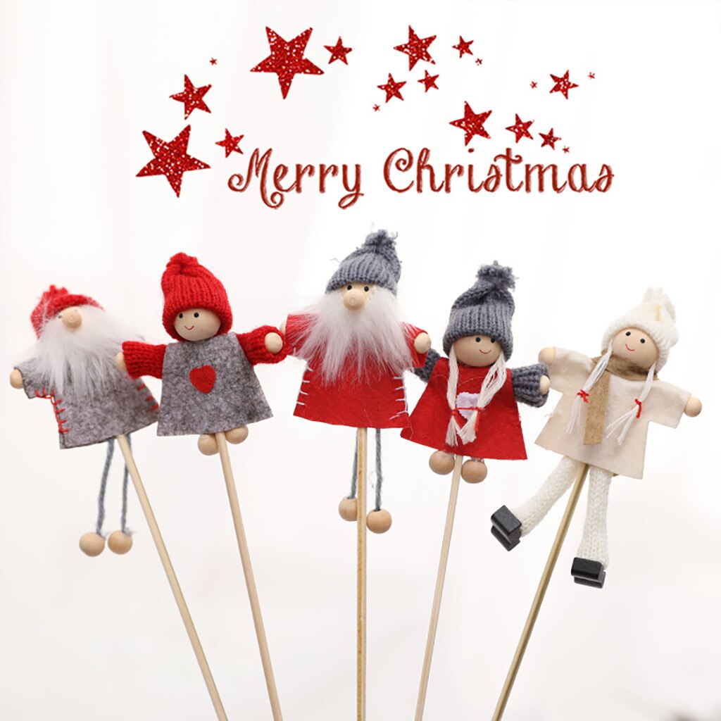 Kerst Pop Speelgoed Kerstman Sneeuwpop Elanden Kerstboom Opknoping Ornament Decoratie Voor Thuis Xmas Party