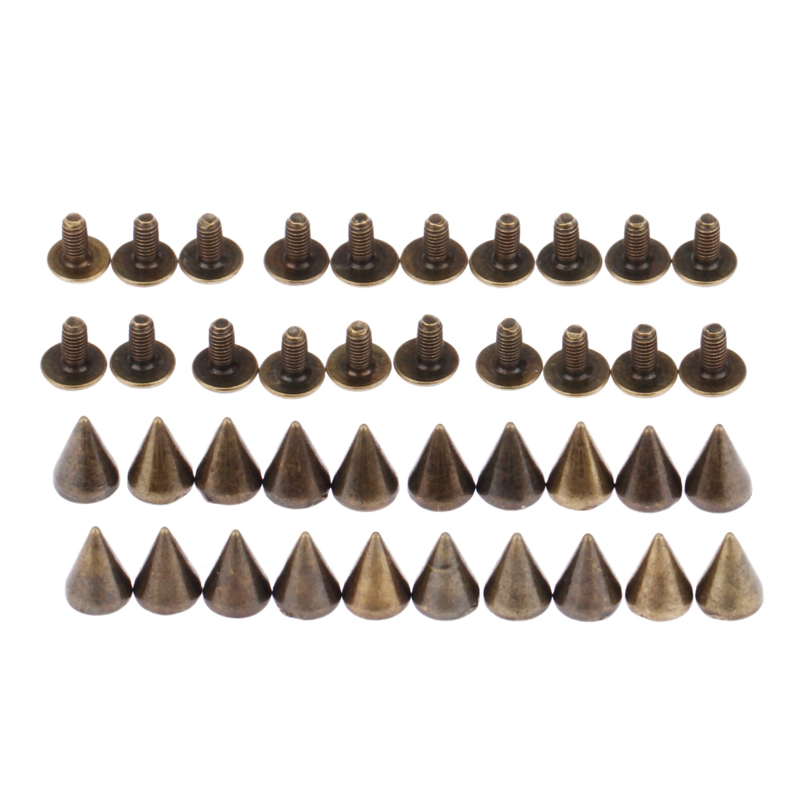 20x Metall Schrauben Knopf Spitze Nieten Handtasche Gürtel Schuhe Punk Bekleidung Leder Schnallen Handwerk Kugel Niet Zucht Spikes DIY handgefertigt: I
