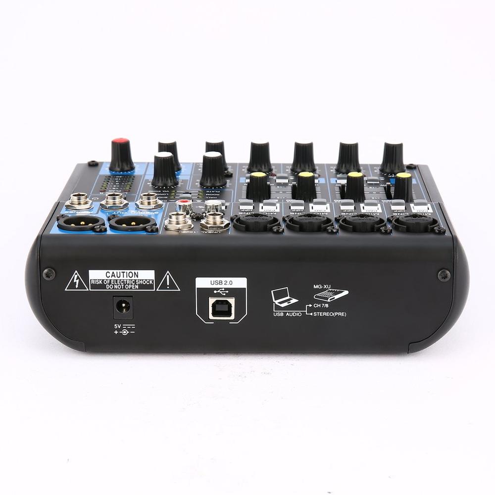 8 Channel DJ Powered Mixer Power Mixing Amplifier USB Slot 16DSP +48V Phantom Power for Microphones