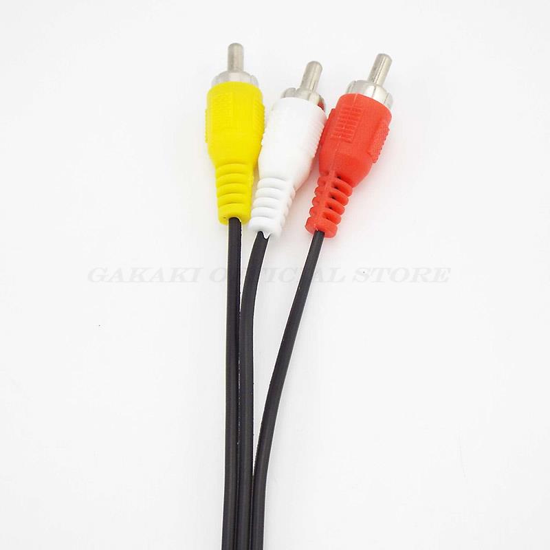 Cavo Audio video con spina AV composita da 3 connettori RCA maschio a 3 RCA maschio