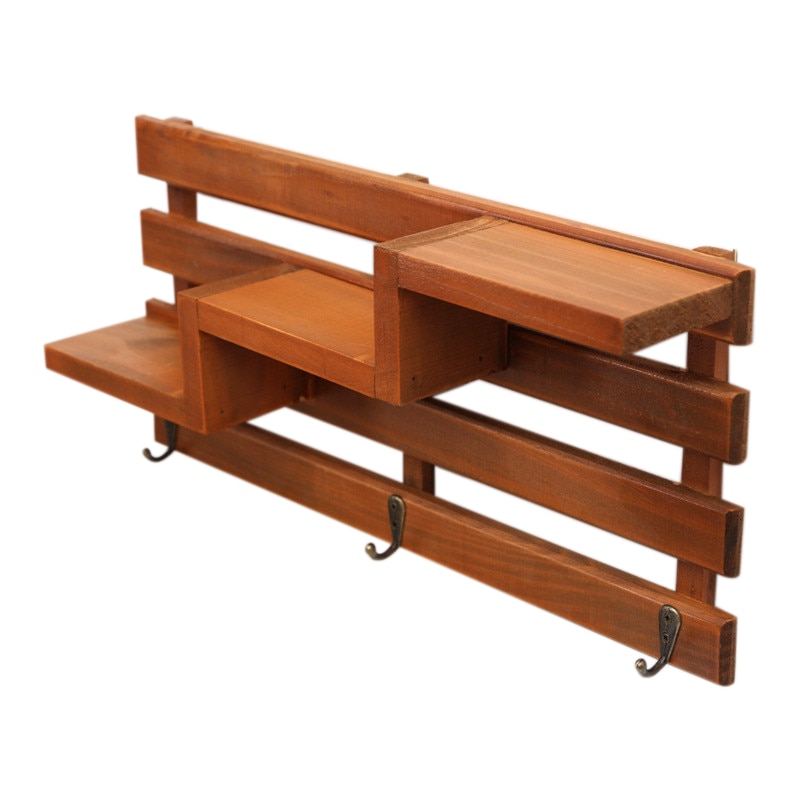Handmade Wood Boxes Cargo Organizer Storage Box Simple Small Key Hanging Storage Case Phone Racks Wood Shelf Wood Rack Solid W