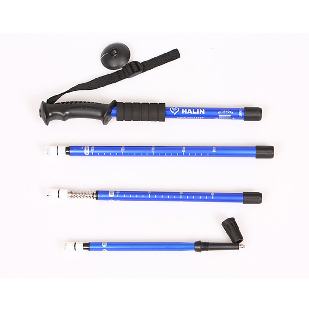 Outdoor Trekking Climbing Anti Shock Hiking Walking Trekking Trail Poles Stick Adjustable Canes 4-Sections hiking Accessories