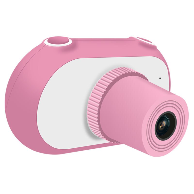 Tecknad film rolig digital liten kamera godis färg mini leksakskameror barn bärbar anti-fall kamera barn digitala leksaker: Rosa