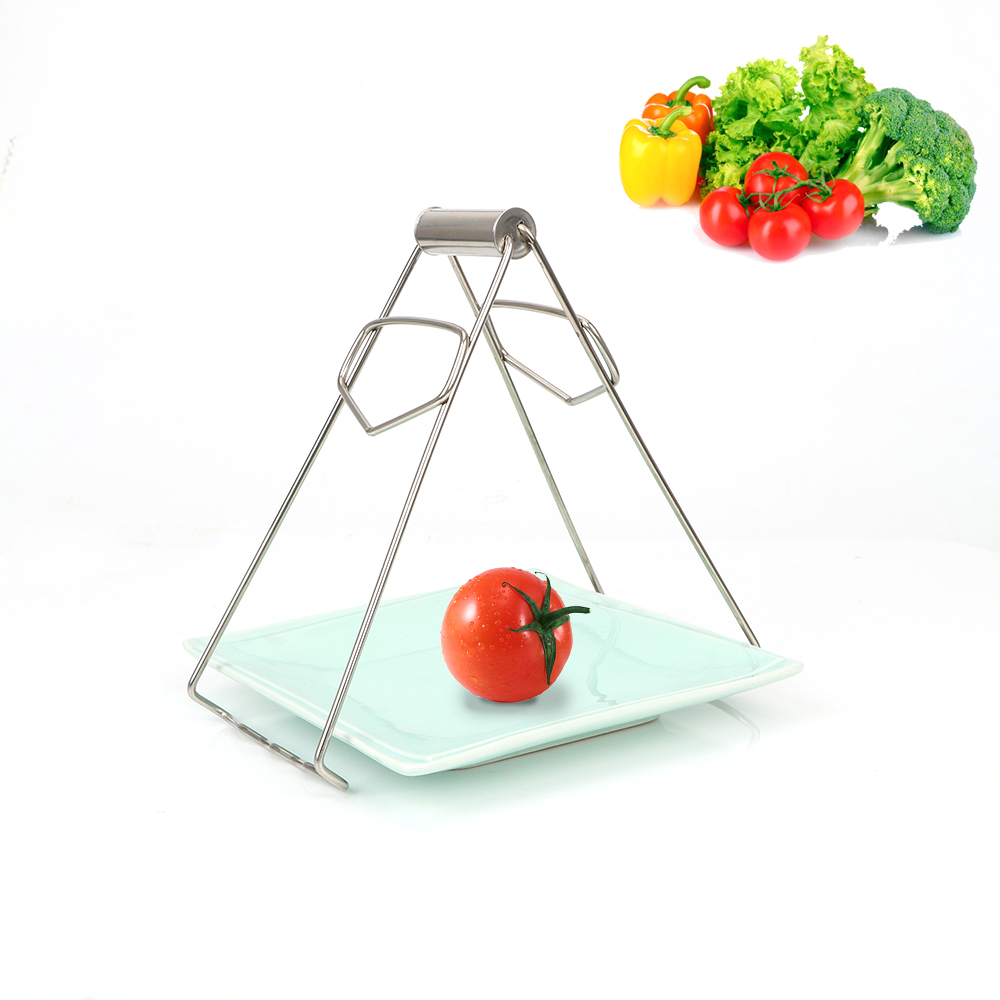 NICEYARD Stainless Steel Anti Bowl Holder Clamp Gadgets Take Bowl Plate Dish Clip Tongs Kitchen Accessories