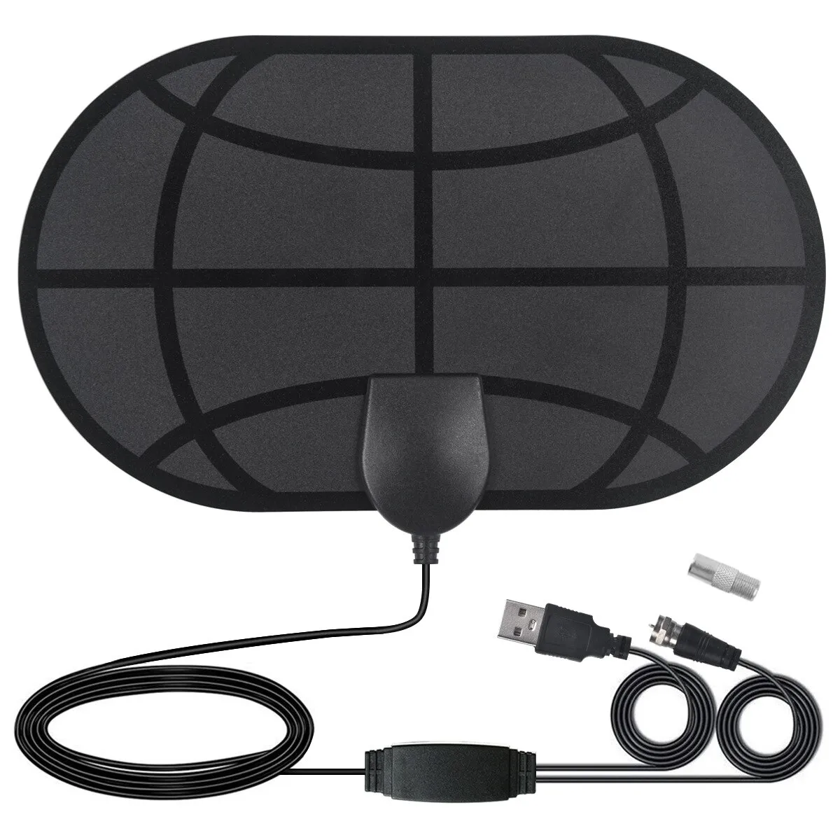 Hdtv Antenna Multidirectional Capability Mini Hd Digital TV Antenna Dvbt2: Default Title