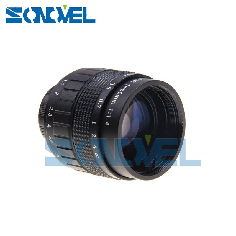 50mm F1.4 CCTV TV Movie lens+C Mount+Macro ring for Canon EOS M M2 M3 M5 M6 M10 M100 Mirrorless Camera