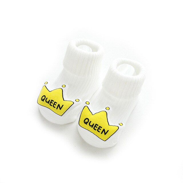 Imcute Nuovi Capretti Caldo Calzini E Calzettoni Disossate Allentato Bocca Del Bambino Tubo Calzini E Calzettoni Bambola Del Fumetto di Erogazione Non-scarpe antiscivolo Bambino Del Bambino Calzini E Calzettoni 0-3 anni: WHITE / XS 0-6M