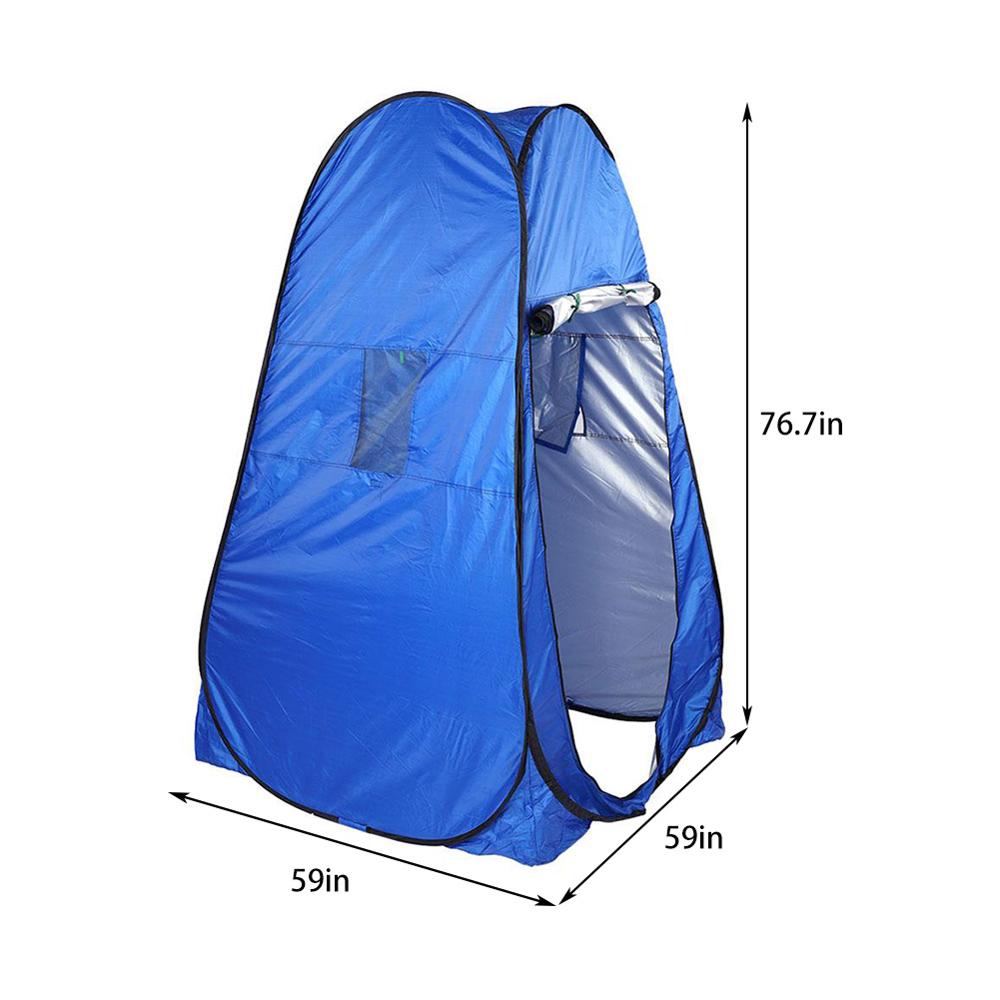 Portable Privacy Shower Toilet Camping Pop Up Tent Camouflage/UV function Outdoor Bath Dressing Tent/Photography Tent Blue