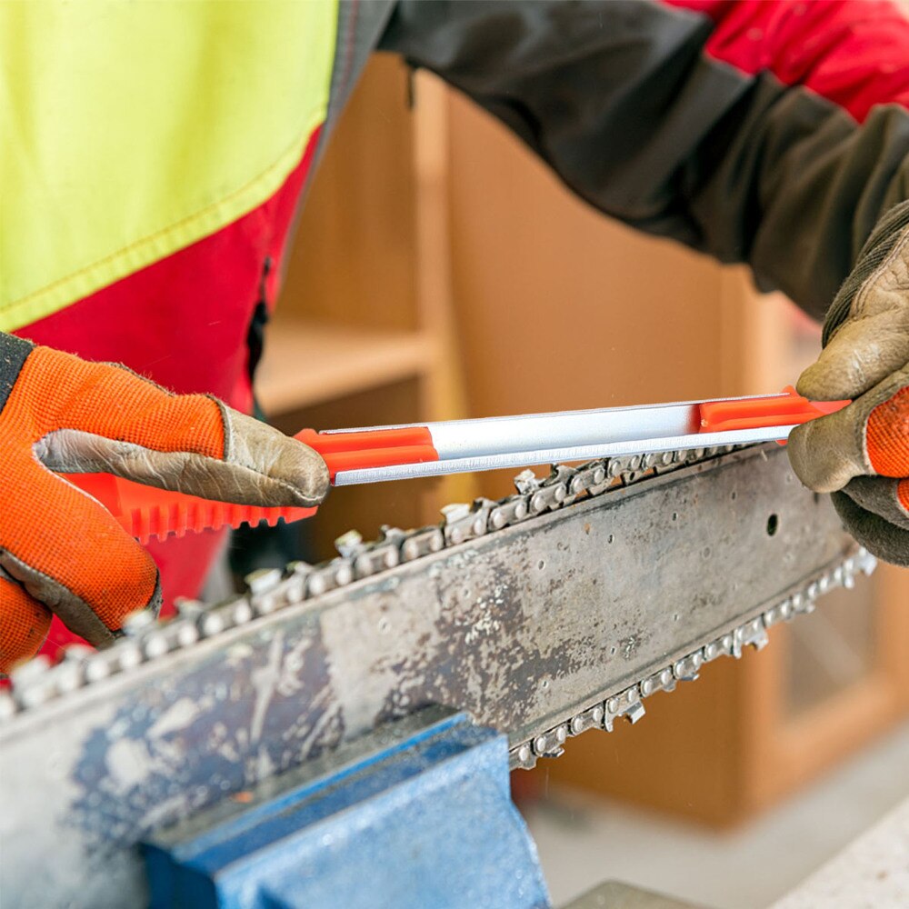 Steel File Set Hand Metal Files for Wood and Metal Work DIY File Tool (Orange)