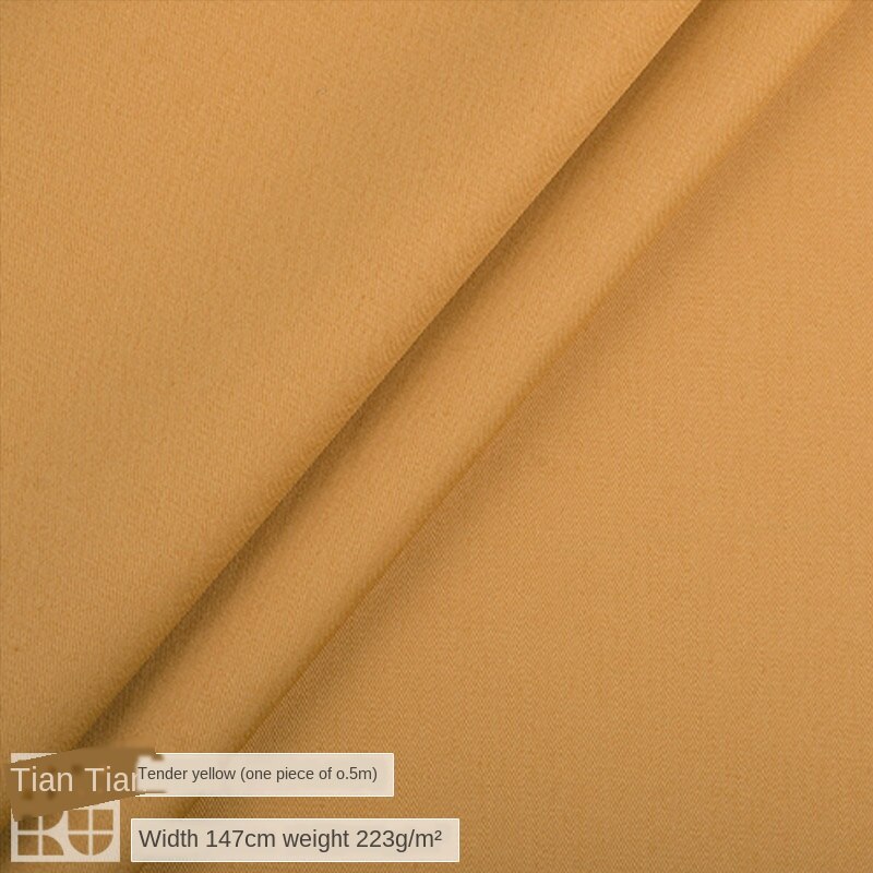 Bred 59 " 32s twill stof kæmning 100%  bomuldsmateriale forår og sommer windbreaker bukser nederdel kjole diy stof: Bi gul