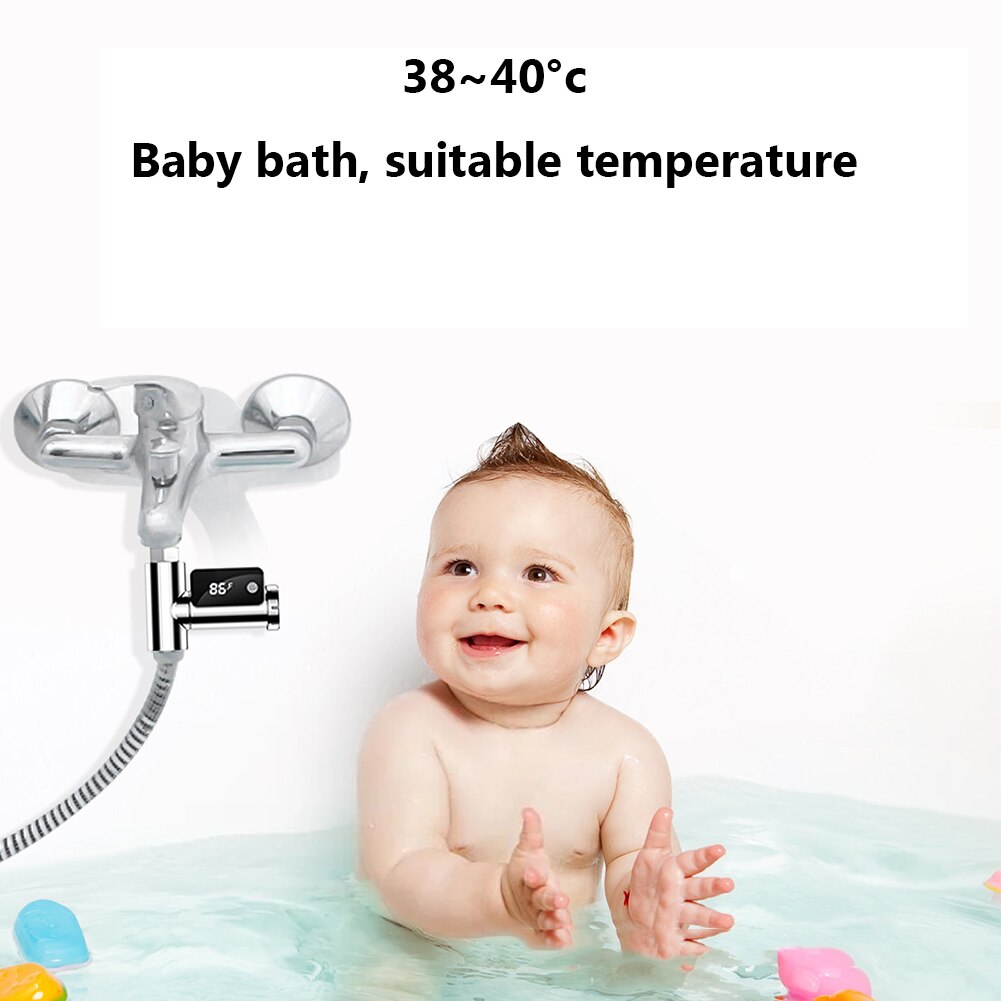 LED Water Temperature Bath Thermometer Shower Celsius/Fahrenheit Display Sensor Energy Smart Meter Thermometer Tools Accessories