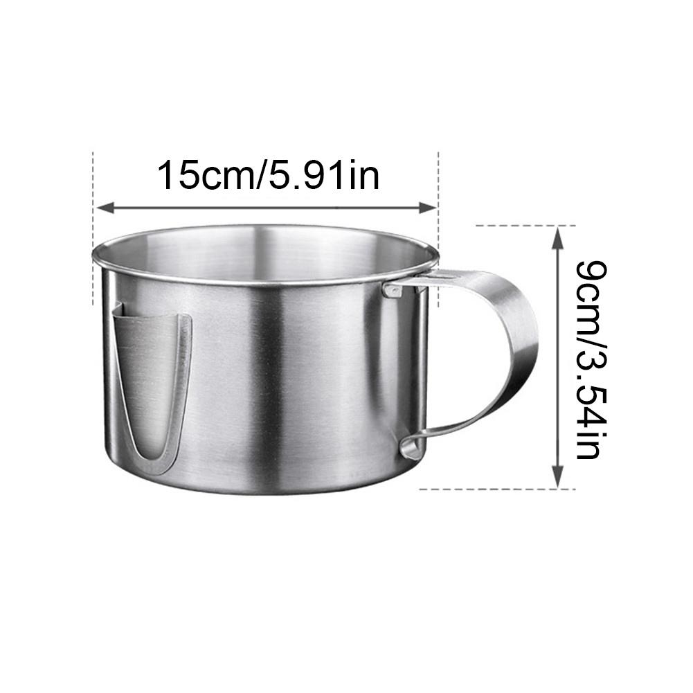Køkken fedtudskiller 304 rustfrit stål olie suppe separator olie filter si gryde madlavning køkken gadgets si skål