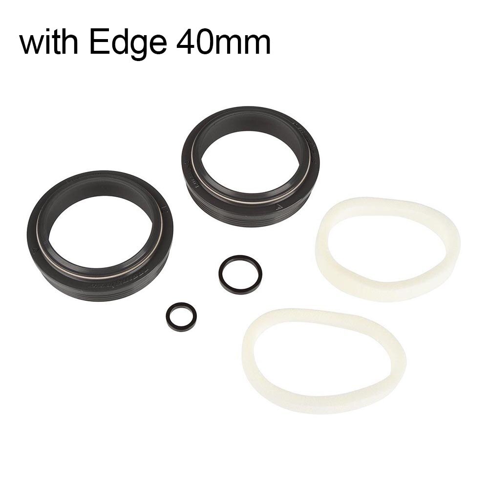 2Pcs Bike Front Fork Dust Seals 32mm-40mm Seal Foam Ring for Fox/Rockshox/X-fusion Fork Repair Kits Bicycle Fork Accessories: 40mm with Edge