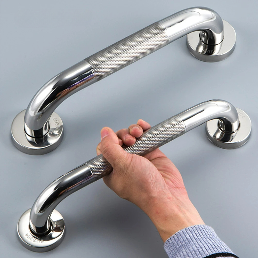 Stainless Steel Grab Bar Anti Slip Shower Safety Support Handle Bathroom Tub Toilet Handrail Prevent Falls Bathroom Fixture
