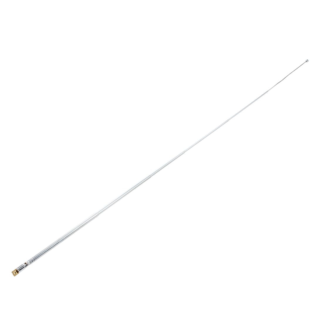 Antena telescópica aérea para Radio TV, repuesto de 60cm, 6 secciones, 5uds.