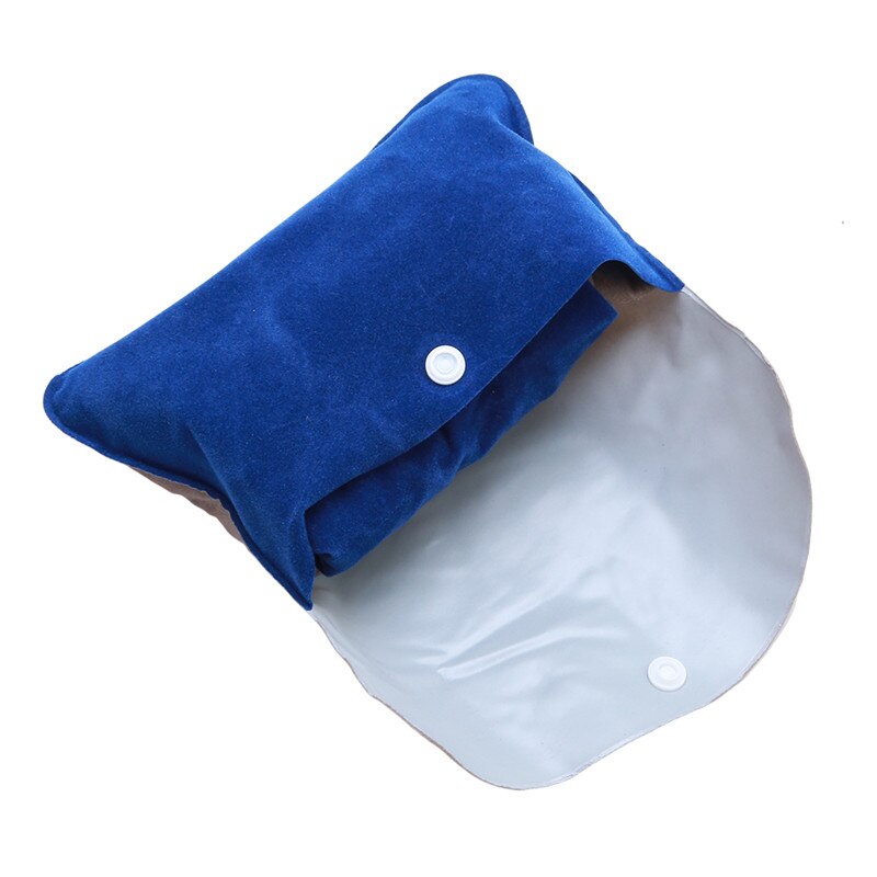 Air Pillow Inflatable U Shape Neck Blow Up Cushion PVC Flocking Folding Travel Office Plane Hotel Pillow Portable PC878813