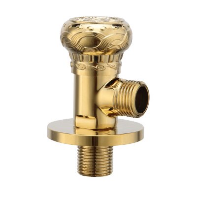 Solid Brass gold Triangle Valve with Shut Off Valve Diverter Angle Valve