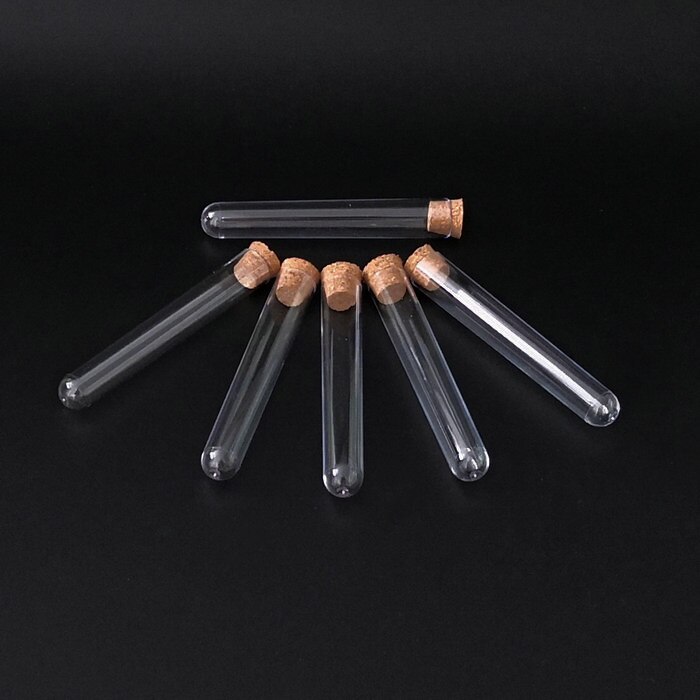 100 st / lott 12 x 78mm labb plast provrör med kor... – Grandado