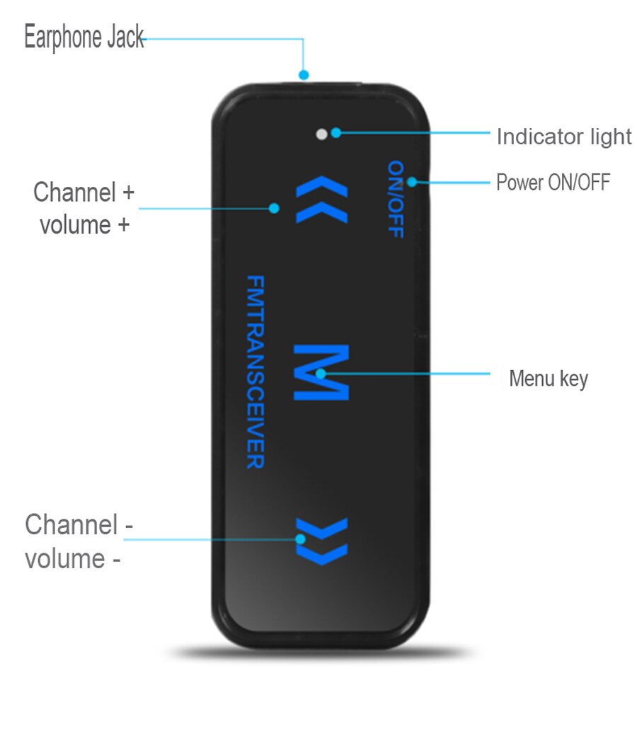 2 pezzi Mini Walkie Talkie 3W 400-470MHz ricetrasmettitore Radio a 2 vie auricolare cuffia paraorecchie ricarica USB walkie-talkie bidirezionali