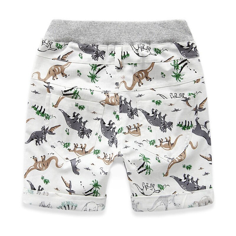 Sommer løse drenge 2 ~ 7 aldre børn drenge shorts børn strand slid dinosaur mønster drenge bund bukser karakter sports shorts