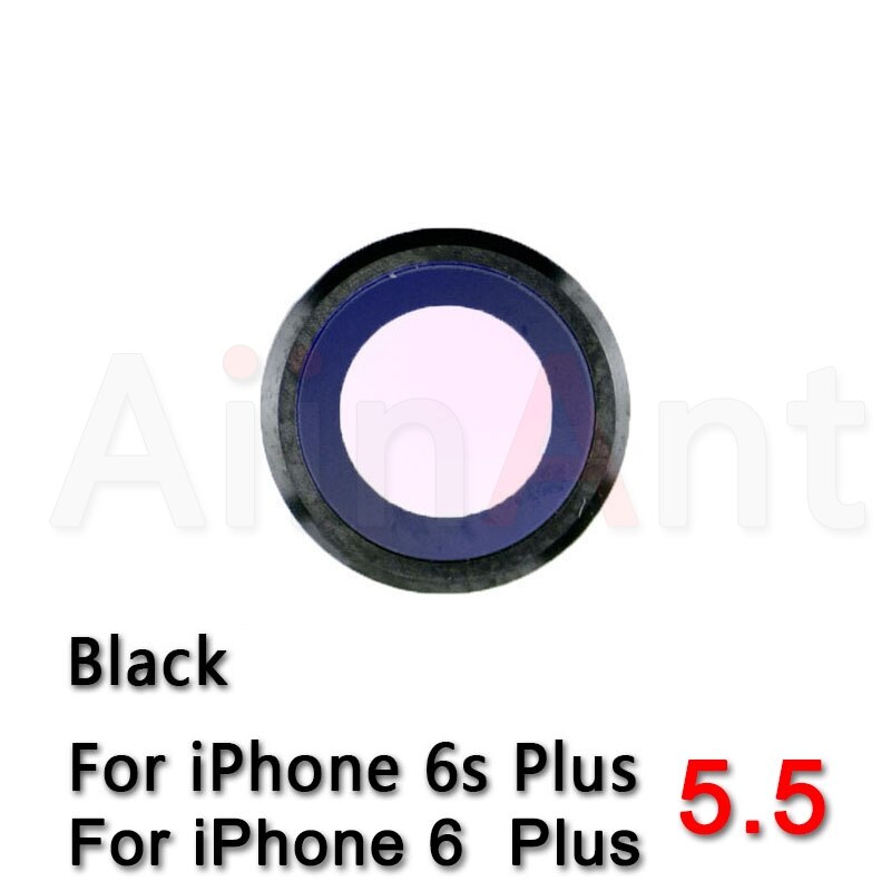 Ursprüngliche Saphir Kristall Zurück Hinten Kamera Glas Ring Für iPhone 6 6s Plus Kamera Objektiv Ring Abdeckung Ersatz Reparatur teile: 6s Plus Schwarz