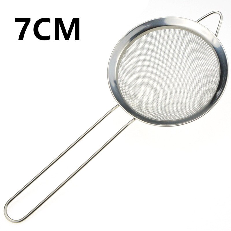 Reusable Nylon Handheld Colander Screen Mesh Coffee Milk Juice Soy Milk Tea Leaf Strainer Colander Kitchen Accessories: 7CM