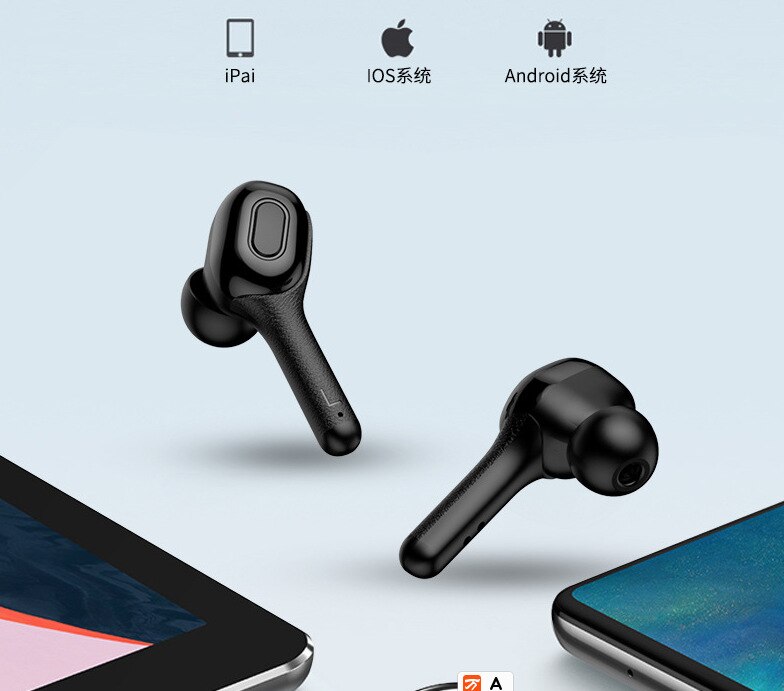 object Bluetooth headphone portable intelligent multi-language Translation real-time translation headphone voice translator: black