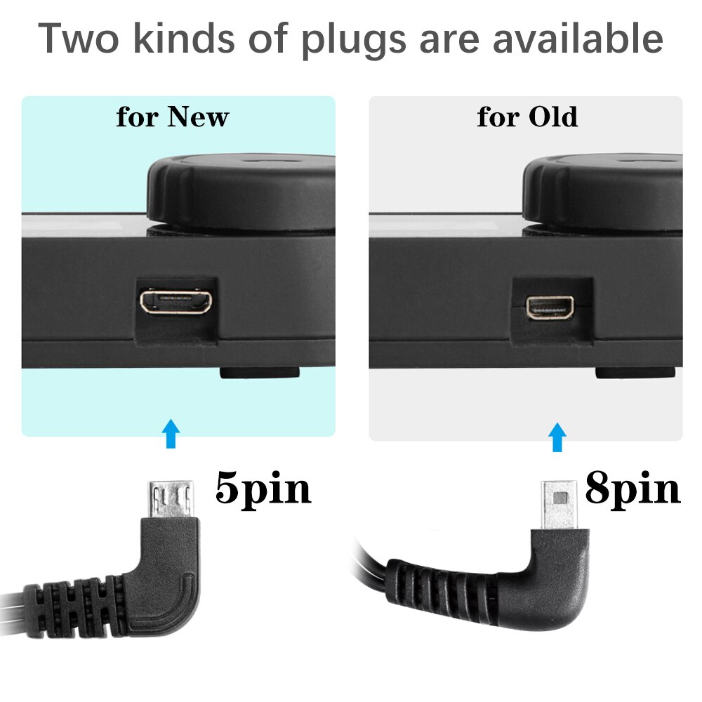 Old &amp; 8/5pin USB Charge Cable Accessories Suit for Freedconn FDCVB T-COM COLO KIE O-COM Bluetooth Motorcycle Helmet Intercom