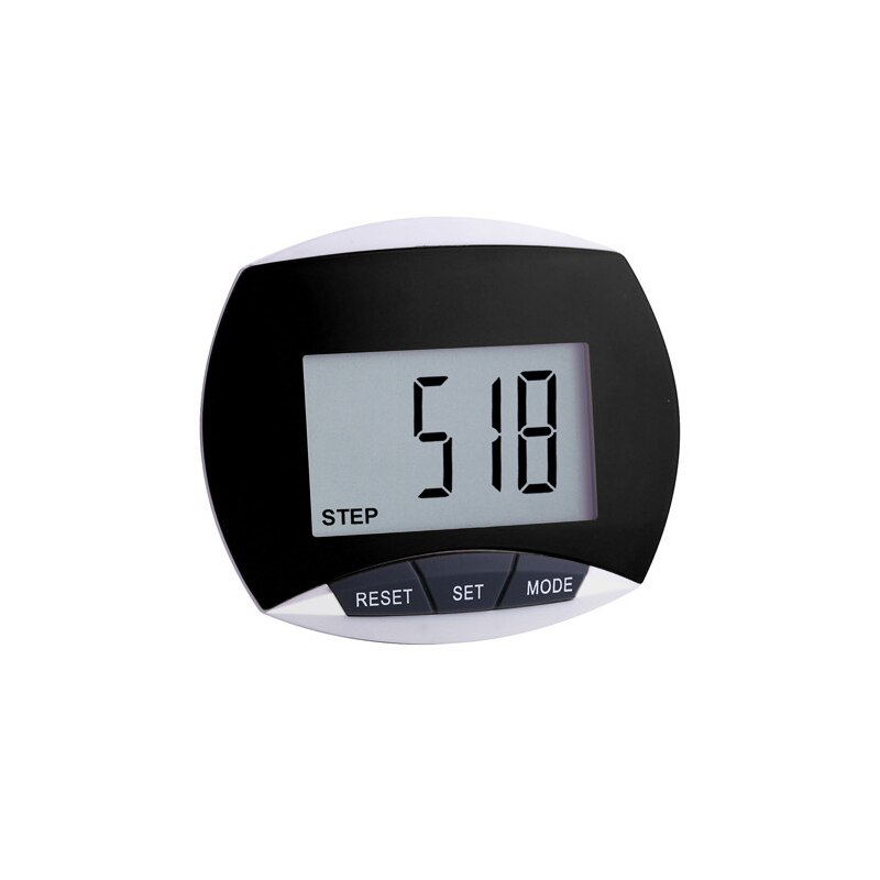 Multi-Function LCD Pedometer Step Hiking Distance Fitnes Walking Jogging Running Distance Fitness For Outdoor Running Hiking: Black