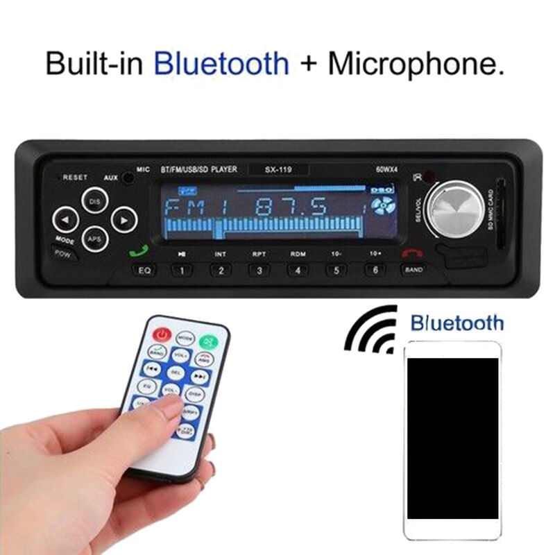 SX-119 Auto Bluetooth Card Machine Bluetooth Handsfree MP3 Autoradio Speler Dab +